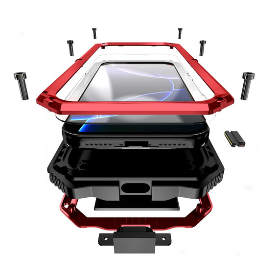 Carcasă blindată R-JUST cu suport pentru iPhone 17 Pro