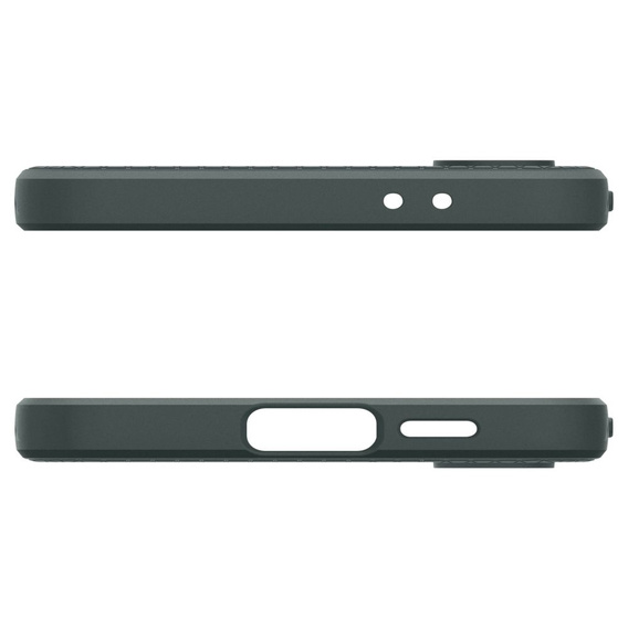Carcasa Spigen pentru Samsung Galaxy S24 FE, Liquid Air, verde + 9H Tempered Glass