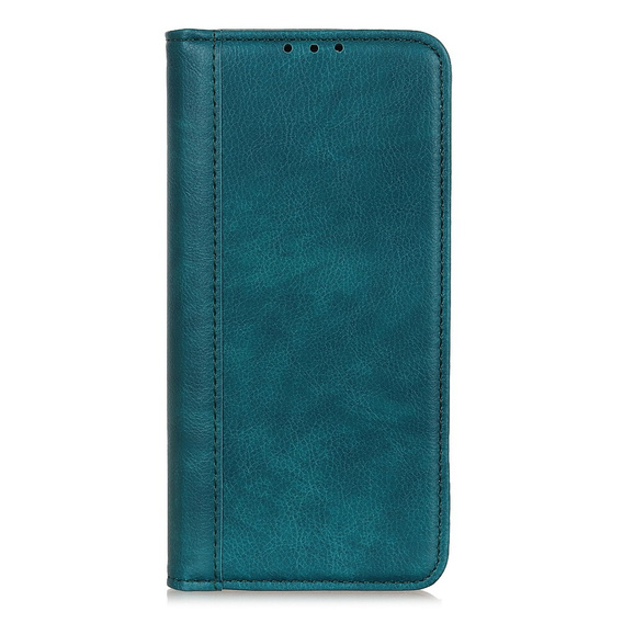Huse pentru Samsung Galaxy S25 Ultra, Wallet Litchi Leather, verde