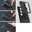 Spigen Optik Armor husă neagră pentru Samsung Galaxy S23 Ultra