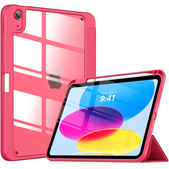 Husă pentru iPad 11" 2025 A16 (11 gen.) / iPad 10.9" 2022 (10 gen.), Smartcase Hybrid, cu spațiu pentru stylus, roz