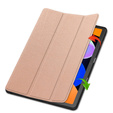 Husă pentru Lenovo Idea Tab 11" 2025 TB336FU TB336ZU, suport, Smartcase cu suport pentru stylus, auriu roz