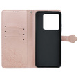 Cu clapetă pentru Xiaomi Poco X6 5G, Mandala, roz rose gold