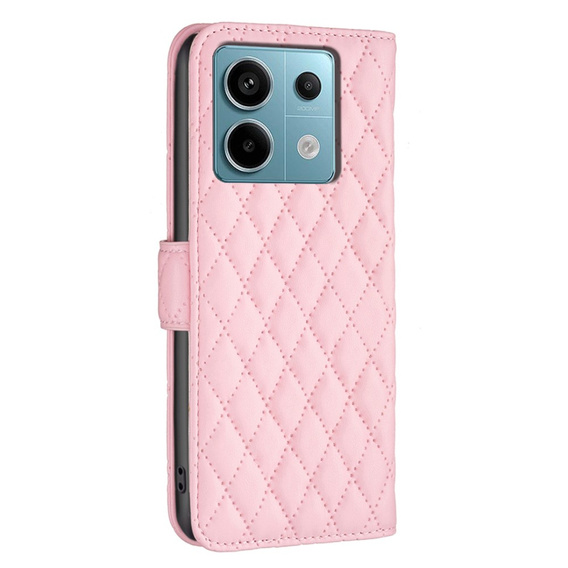 Cu clapetă pentru Xiaomi Redmi Note 13 Pro 5G, Wallet, BINFEN COLOR, roz