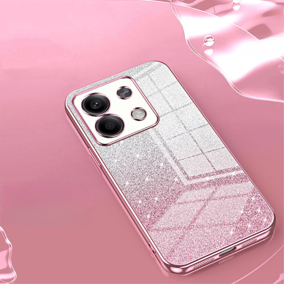 Husa pentru Xiaomi Redmi Note 13 5G, Glitter Case CamShield, roz