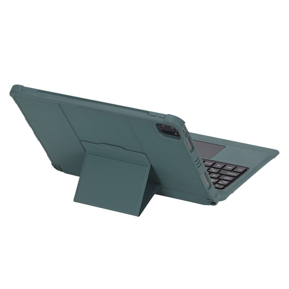 Carcasă + tastatură iPad Air 10.9 4 2020 / 5 2022, TouchPad Pen Slot, verde