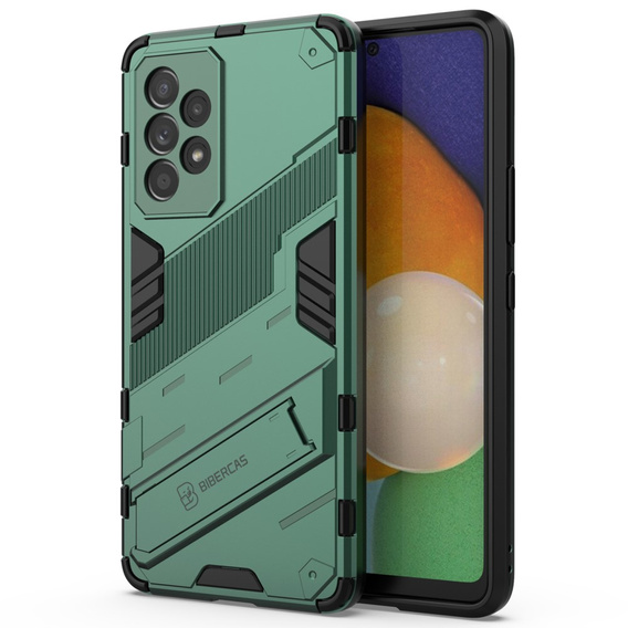 Husa pentru Samsung Galaxy A53 5G, Military kickstand, albastru