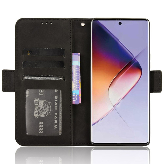 Cu clapetă pentru Infinix Note 40 Pro Plus, Card Slot, negru