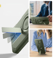 Husă blindată pentru iPhone 16 Pro Max, Dexnor CamProtect MagSafe, verde (Două rame)