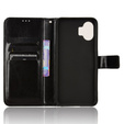 Cu clapetă pentru Nothing Phone 2, Crazy Horse Wallet, negru