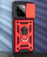 Husă blindată pentru Realme GT 7 Pro, CamShield Slide, roșu