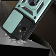 Husă blindată pentru Xiaomi Redmi 12C, CamShield Slide, verde