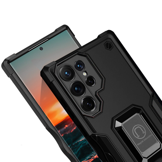 Huse pentru Samsung Galaxy S22 Ultra 5G, Dual-Layer Armor, negru