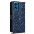 Husa cu clapetă pentru Motorola Moto G24 / G24 Power / G04, Wallet Rhombus, albastru