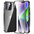 Husa pentru iPhone 13, Magnetic Dual Glass, negru