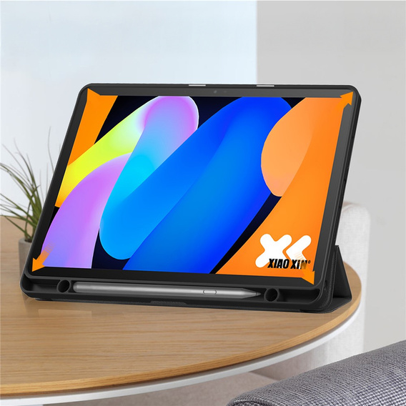 Husă pentru Lenovo Idea Tab 11" / Tab K11 11" (2 gen.), suport, Smartcase cu suport pentru stylus, negru