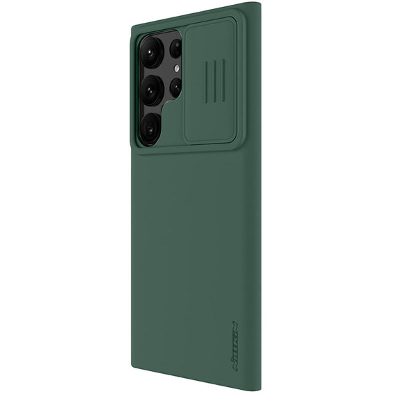 Husă NILLKIN pentru Samsung Galaxy S23 Ultra, husă CamShield din silicon pentru MagSafe, verde