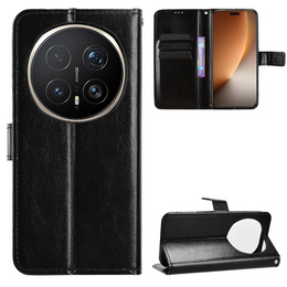 Husă tip portofel Crazy Horse pentru Honor Magic 8 Pro