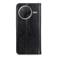 Husa cu clapetă pentru Xiaomi Poco F7 Pro / F7 Ultra, Split Leather, negru