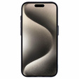 Carcasa pentru iPhone 15 Pro Max, Carbon Fiber MagSafe, negru / albastru