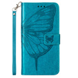 Cu clapetă pentru Samsung Galaxy Z Fold6 5G, Butterfly, albastru