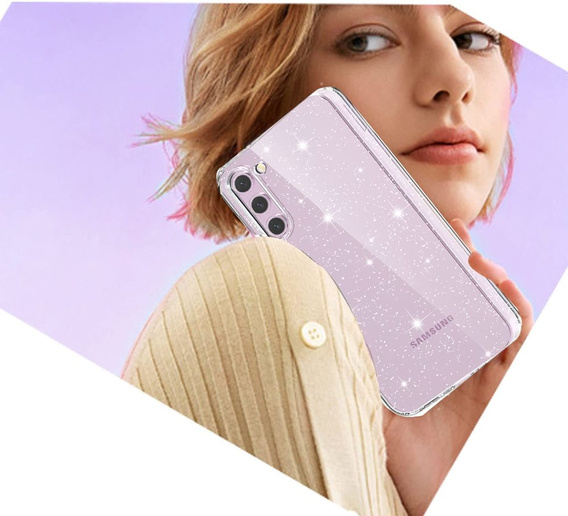 Huse pentru Samsung Galaxy S23, Glittery Powder, transparentă