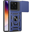 Husă blindată pentru Xiaomi 14T Pro, CamShield Slide, albastru