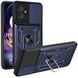 Husă blindată pentru Motorola Moto G54 5G, CamShield Slide, albastru
