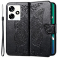 Cu clapetă pentru Infinix Hot 30 4G, Butterfly, negru