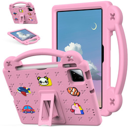 Husă pentru copii pentru Xiaomi Pad 7 / 7 Pro, Cute Patterns, cu suport, roz