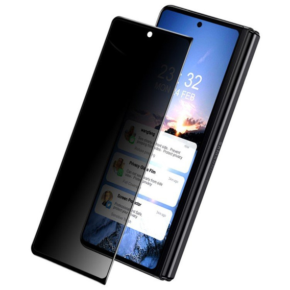 IMAK Privacy Tempered Glass pentru Samsung Galaxy Z Fold4 5G - Black