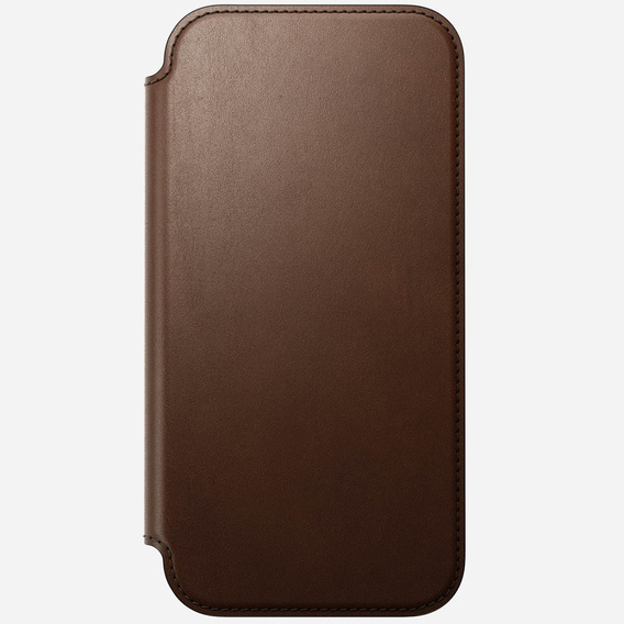 Husă Nomad pentru iPhone 17 Pro Max, Folio din piele modernă, maro