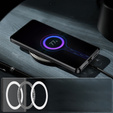 Carcasă de protecție pentru camera foto pentru Sony Xperia 1 V, CamShield MagSafe, transparent / negru