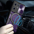 Husă blindată pentru Infinix Hot 40i, CamShield Slide, violet