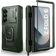 Husă blindată pentru Samsung Galaxy Z Fold 6 5G, Dexnor Full Body S-Pen Slot, verde