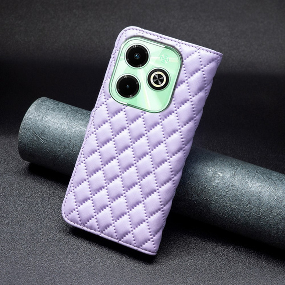 Cu clapetă pentru Infinix Hot 40i, Wallet, BINFEN COLOR, violet