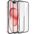2x sticlă ceramică ERBORD Hybrid Glass pentru iPhone 15
