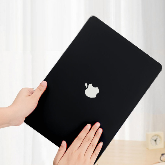 Husă pentru MacBook Air 13 A2337 M1 A2179 A1932, HardShell, negru