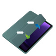 Husă pentru Samsung Galaxy Tab S10 Lite / S10 FE / S9 FE, Smartcase Hybrid, cu spațiu pentru stylus, verde închis