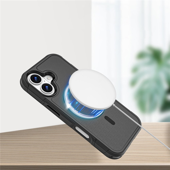 Husă MagForce pentru iPhone 17, pentru MagSafe, blindată, neagră