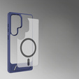 Husă pentru Samsung Galaxy S25 Ultra, Kickstand Matt Case, pentru MagSafe, albastru închis