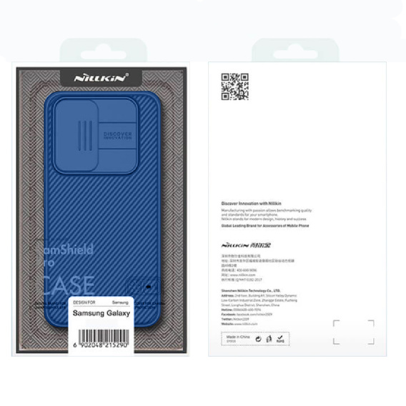 Carcasă blindată Nillkin pentru Samsung Galaxy A54 5G, CamShield Pro, albastru
