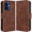 Cu clapetă pentru Oppo Reno 13F / Oppo Reno 13FS, Card Slot, maro