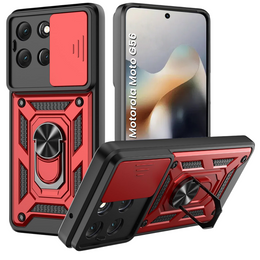 Carcasă blindată pentru Motorola Moto G56 5G, CamShield Slide, albastru