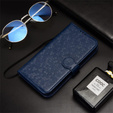 Husa cu clapetă pentru Realme C71, Wallet Rhombus, albastru