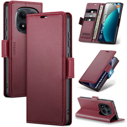 Husă flip lucioasă ERBORD Litchi pentru Xiaomi Redmi Note 15 Pro Plus 5G / Poco M8 Pro 5G