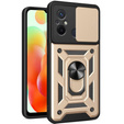 Husă blindată pentru Xiaomi Redmi 12C, CamShield Slide, de aur