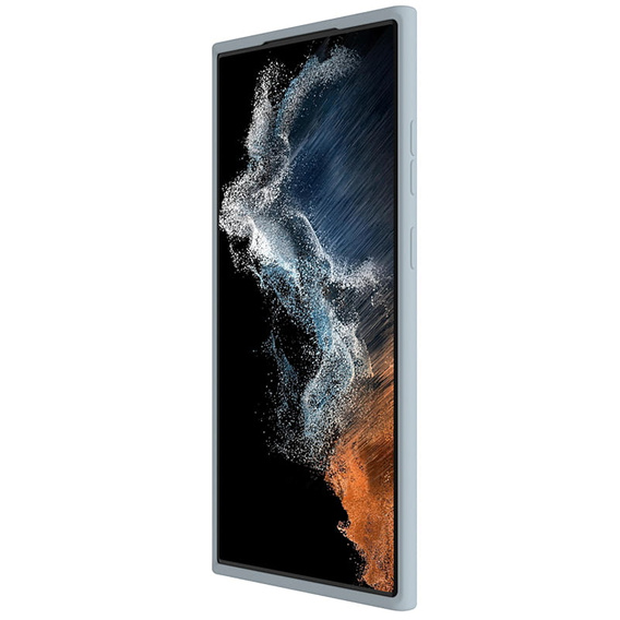 Husă NILLKIN pentru Samsung Galaxy S23 Ultra, husă CamShield din silicon pentru MagSafe, albastru