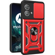 Husă blindată pentru Motorola Edge 40 Neo, CamShield Slide, roșu