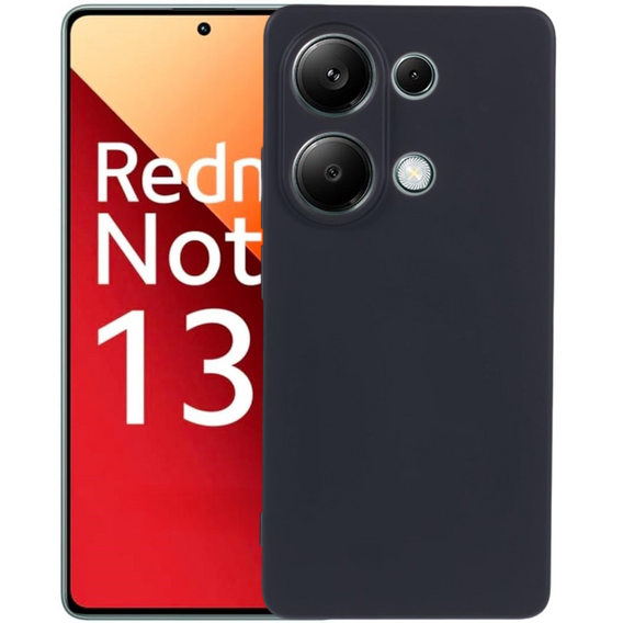 Husa pentru Xiaomi Redmi Note 13 Pro 4G / Xiaomi Redmi Note 14S / Xiaomi Poco M6 Pro 4G, Silicone Lite, negru